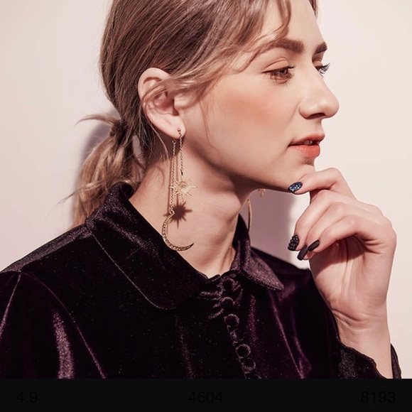 🌙 Sun, Moon, & Stars ✨ Chandelier Earings  ☀️ - Picture 5 of 5